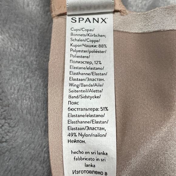 Spanx Fit To You Bra Womens Medium A-C Beige Sheerflex New - Picture 5 of 14